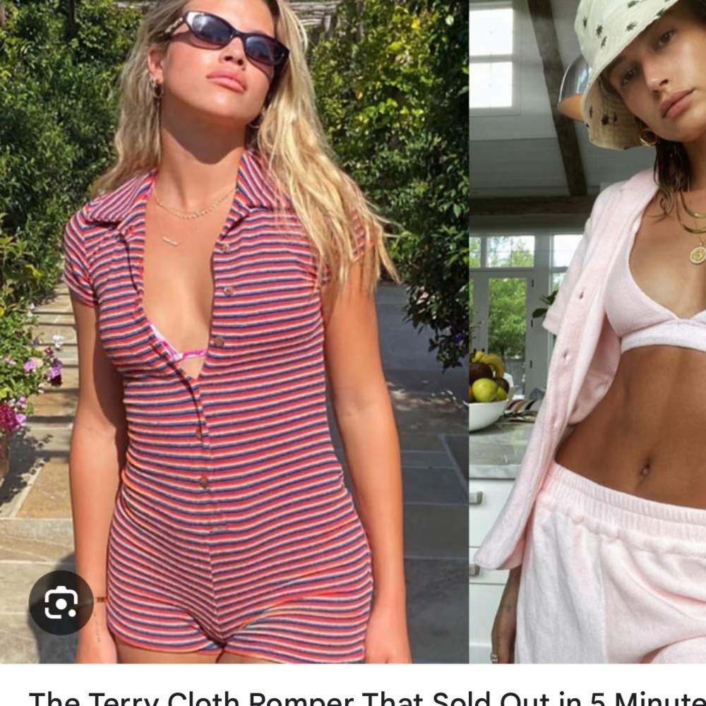Frankie’s bikinis rose romper sunset stripe - Picture 4 of 4